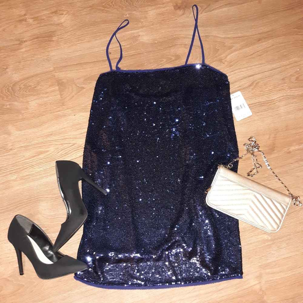 Free People Navy Slip